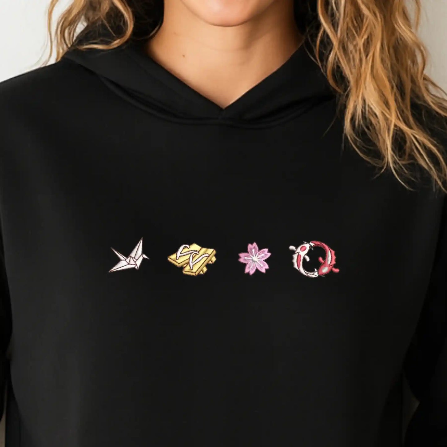 Polerón bordado personalizado simbolos japón en Heartmade Chile