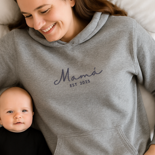 Mamá Desde - Personalizado con Año y Manga - Polerón Polo