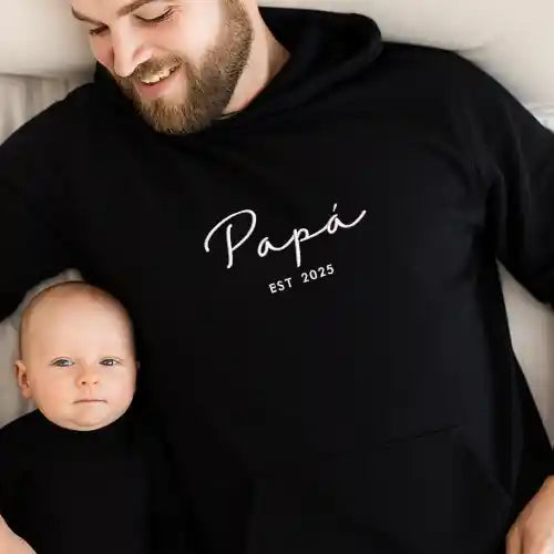 Papá Desde - Personalizado con Año y Manga - Polerón Polo