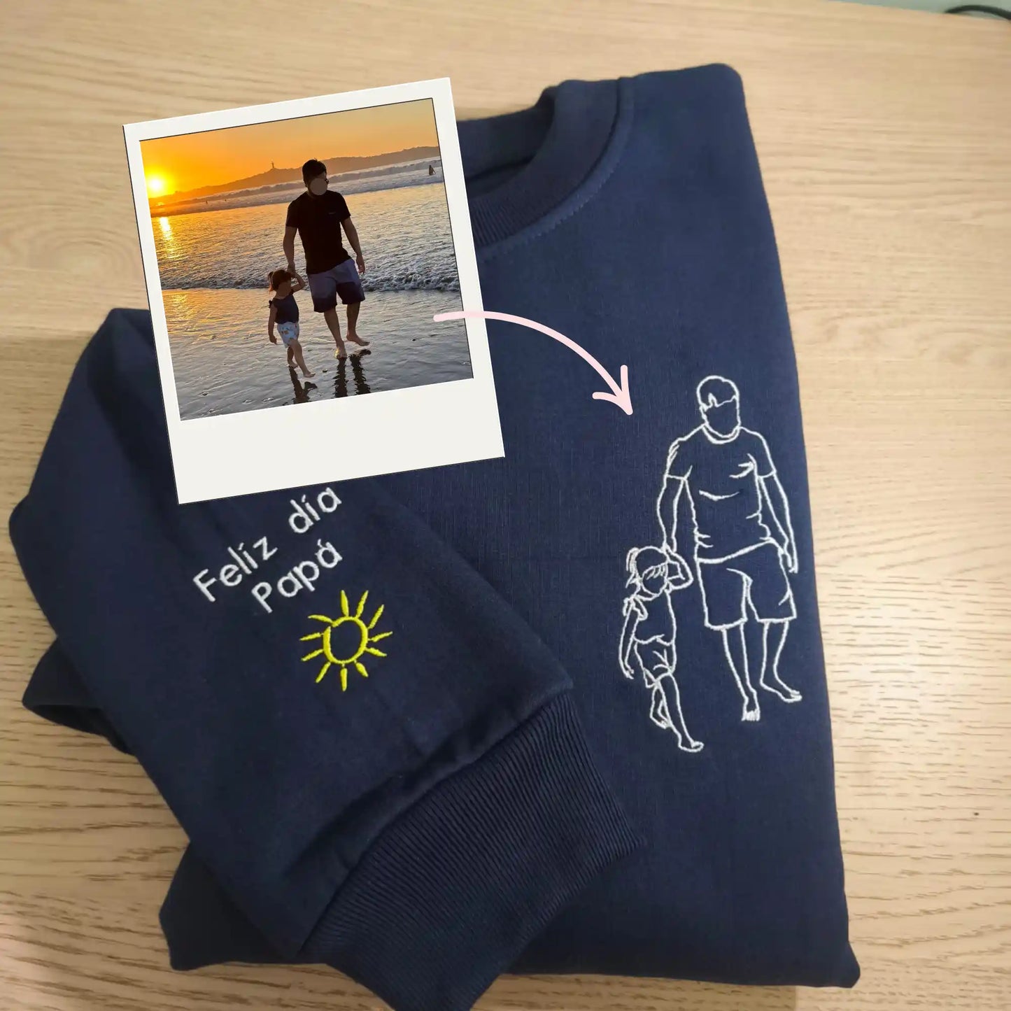 Tu Foto en Bordado Personalizado - Polerón Polo