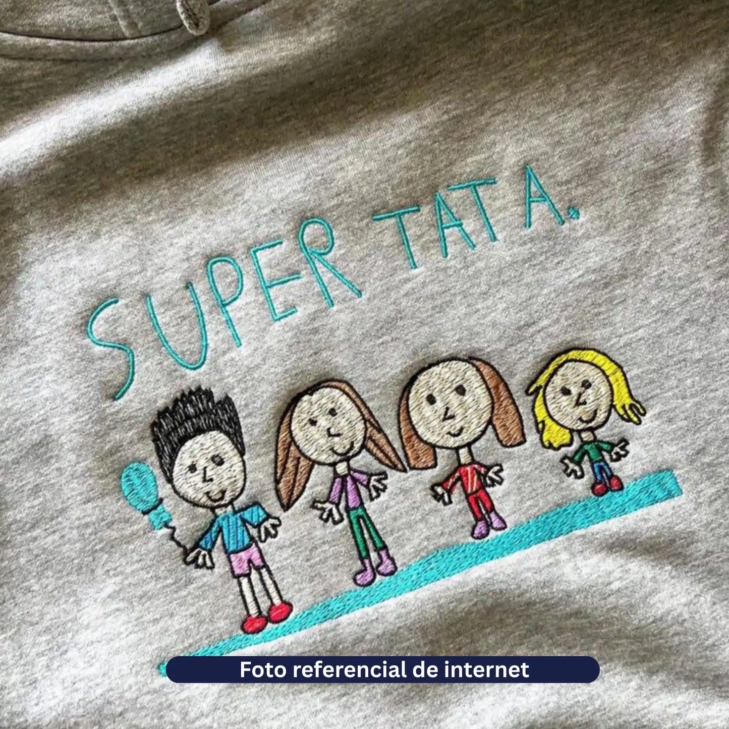 Dibujo Infantil Bordado - Un dibujo especial - Polera Manga Corta