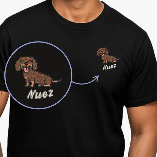 Mini Perritos - Con el nombre de tu mascota - Polera Manga Corta