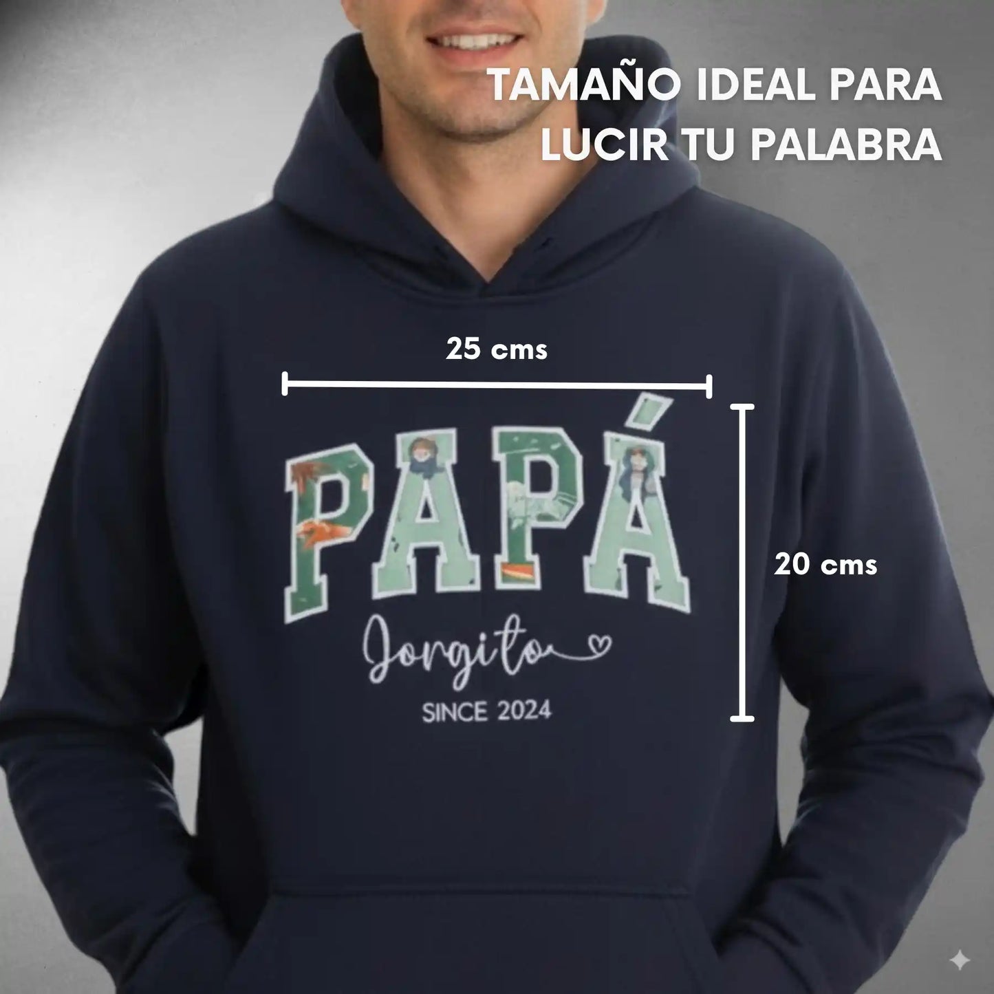 Polerón Canguro Bordado con la Ropita de tu Bebé