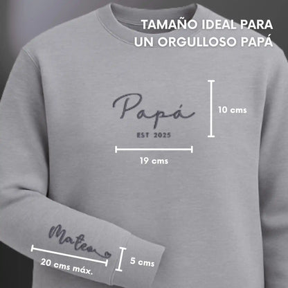 Papá Desde - Personalizado con Año y Manga - Polerón Polo