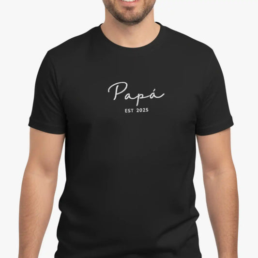 Papá Desde - Personalizado con Año y Manga - Polera Manga Corta