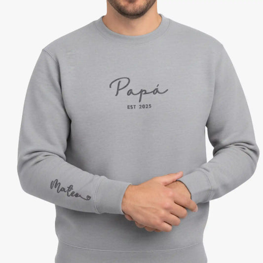 Papá Desde - Personalizado con Año y Manga - Polerón Polo