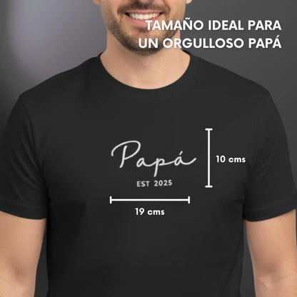Papá Desde - Personalizado con Año y Manga - Polera Manga Corta