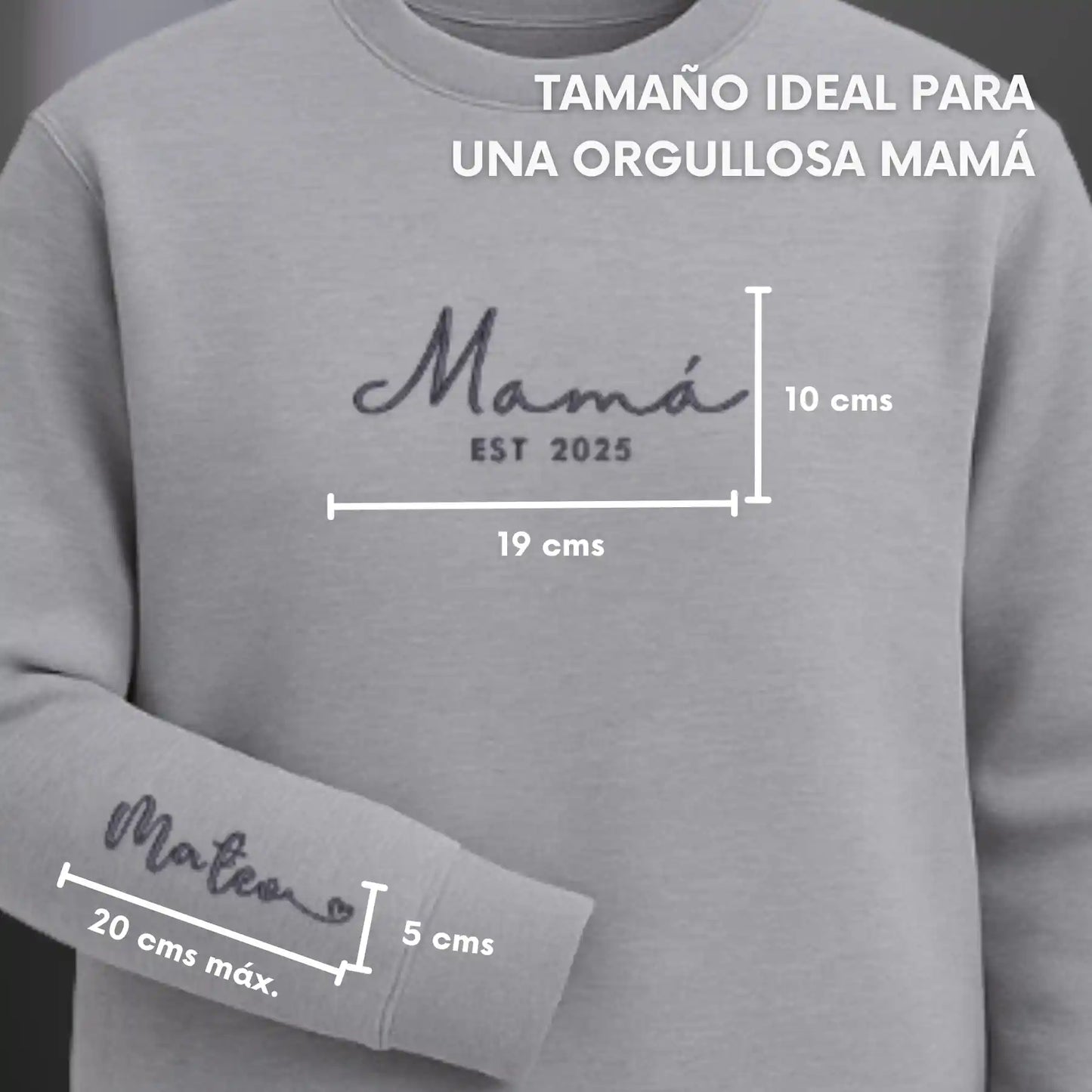 Mamá Desde - Personalizado con Año y Manga - Polerón Polo