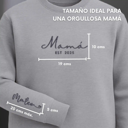 Mamá Desde - Personalizado con Año y Manga - Polerón Polo