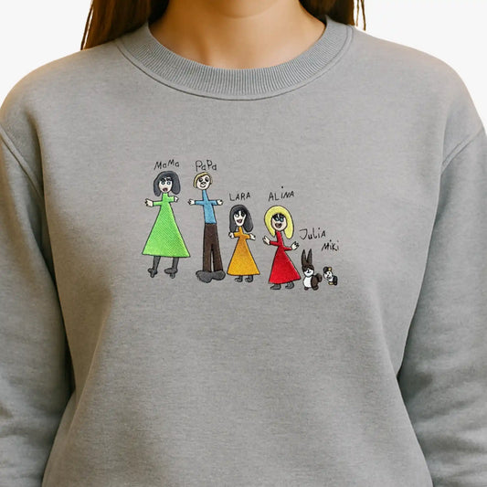 Dibujo Infantil Bordado - Un dibujo especial - Polerón Polo