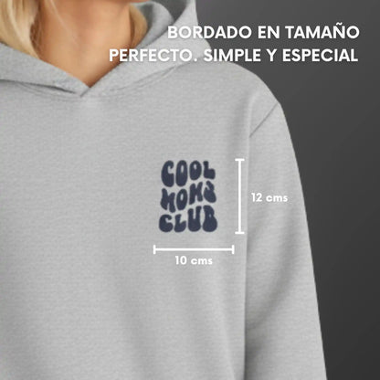Cool Moms Club - Polerón Canguro Bordado