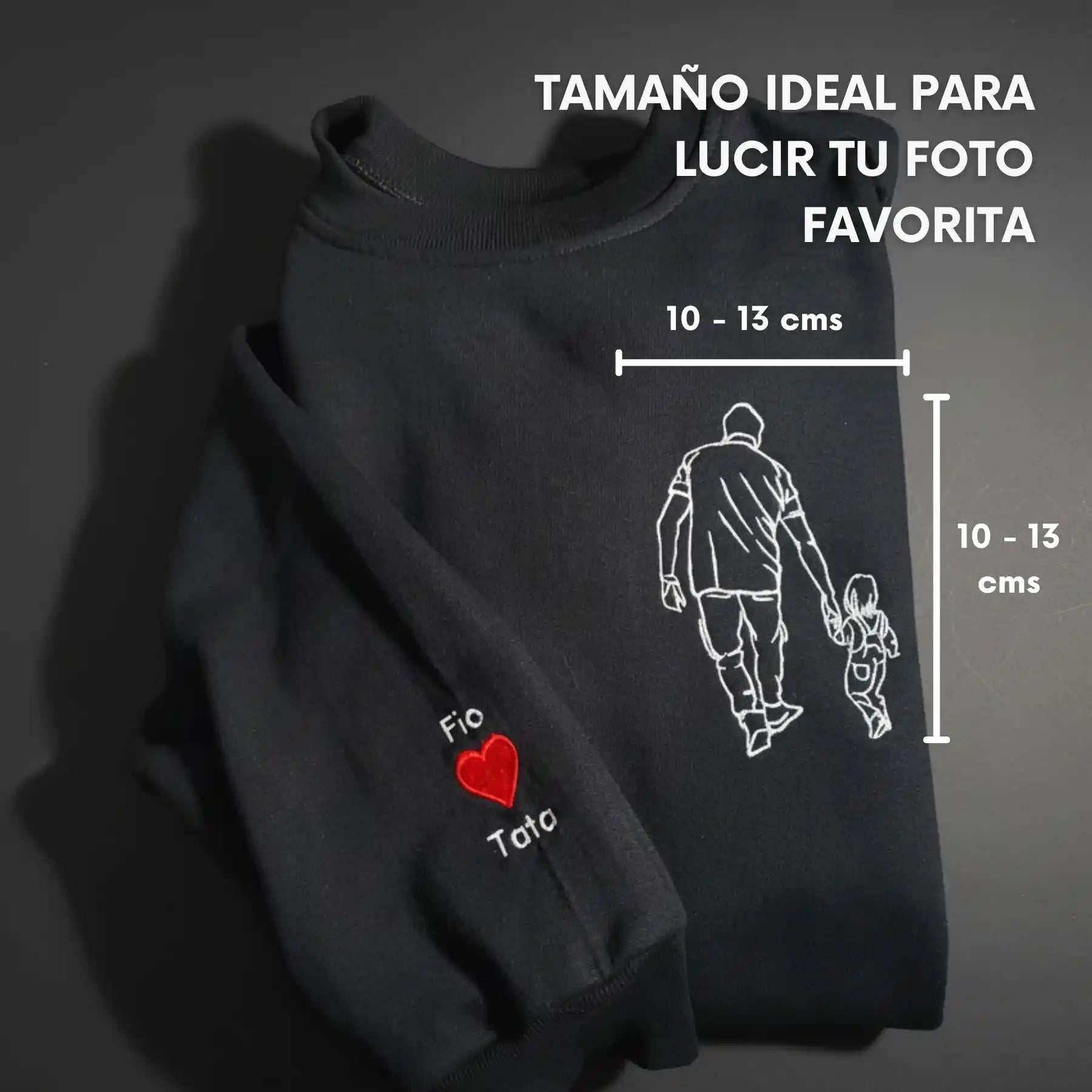 Tu Foto en Bordado Personalizado - Polerón Canguro