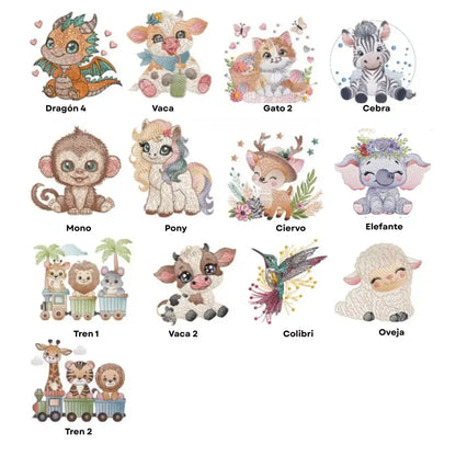 Animales Bebé - Personalizado con Nombre