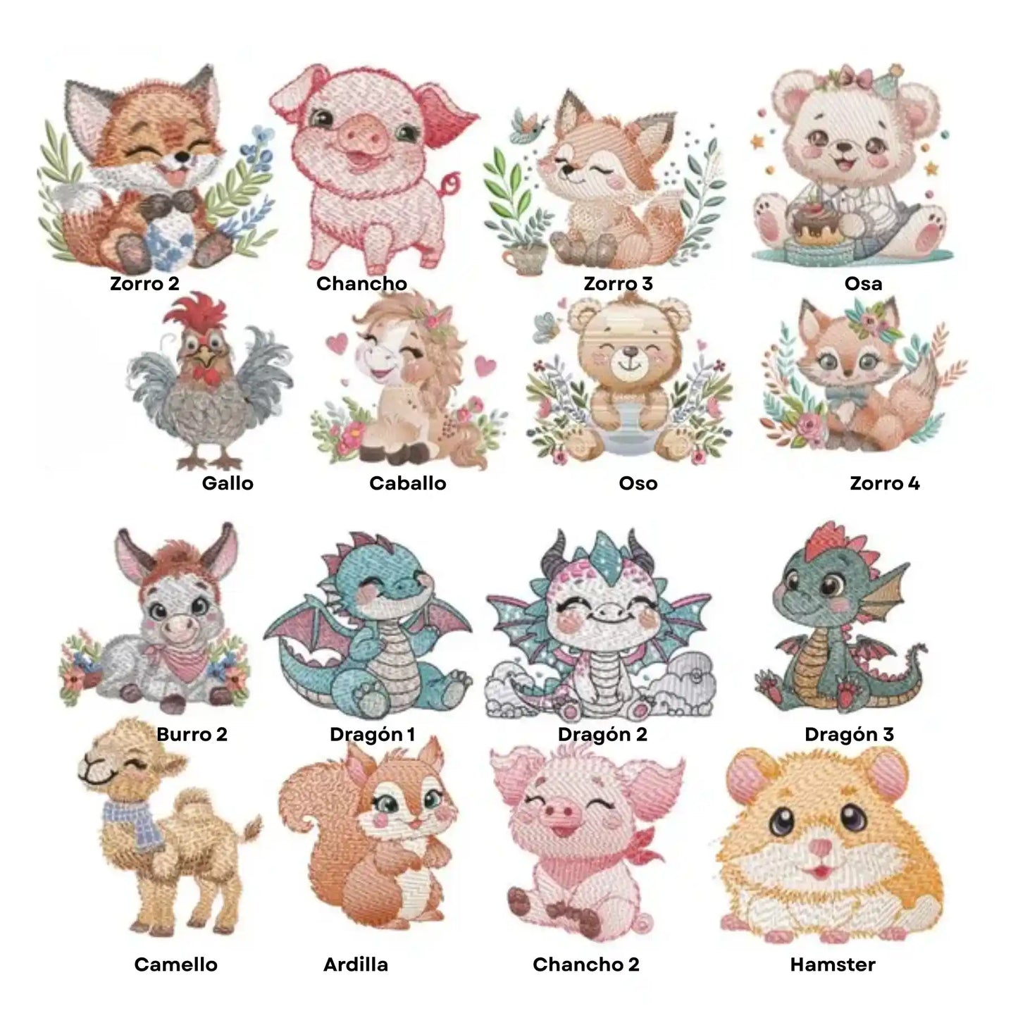 Animales Bebé - Personalizado con Nombre